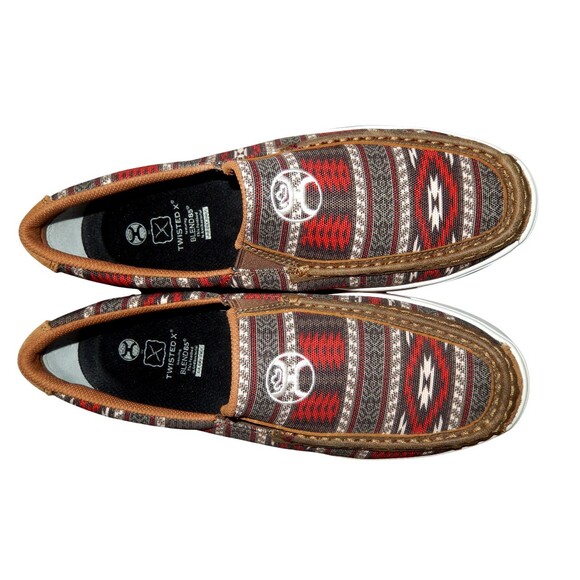 Twisted X Hooey Slip On Loper Moc Toe Loafer Shoe Men\'s 9.5 M Nomad Multi main image 9